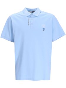 Karl Lagerfeld polo à logo brodé - Bleu