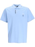 Karl Lagerfeld polo à logo brodé - Bleu