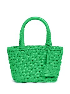 Alanui sac cabas en cuir à design tressé - Vert