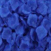1000 PCS kunstmatige bruiloft steeg bloemblaadjes bloemen bruiloft decoraties (donkerblauw)