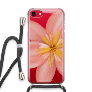Pink Ellila Flower: iPhone SE 2020 Transparant Hoesje met koord