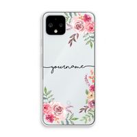 Rozen: Pixel 4 Transparant Hoesje
