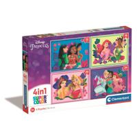 Clementoni Supercolor 4in1 Puzzel Disney Princess 12-24 Stukjes - thumbnail