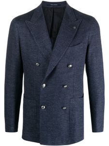 Tagliatore blazer croisé à revers pointus - Bleu