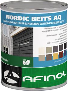 Afinol Nordic Beits AQ Loodzwart 750 ml