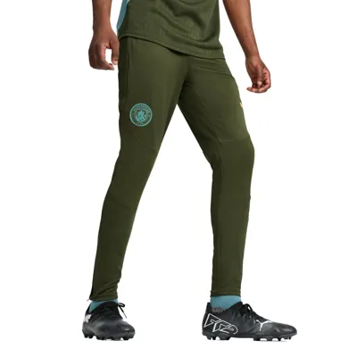 Manchester City 1/4-Zip Trainingsbroek Senior 2024/2025 Groen - Maat XL - Kleur: Donkergroen | Soccerfanshop