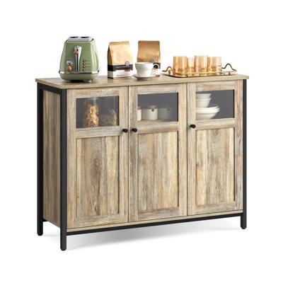 Dressoir vintage bruin-zwart, Türkisbraun-Tintenschwarz