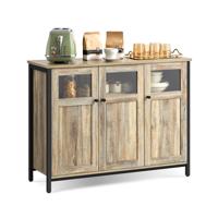 Dressoir vintage bruin-zwart, Türkisbraun-Tintenschwarz