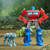 Hasbro Transformers Rise of the Beasts Weaponizer Actiefiguren Optimus Prime & Cheinclaw - thumbnail