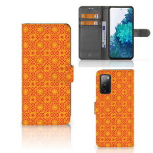 Samsung Galaxy S20 FE Telefoon Hoesje Batik Oranje