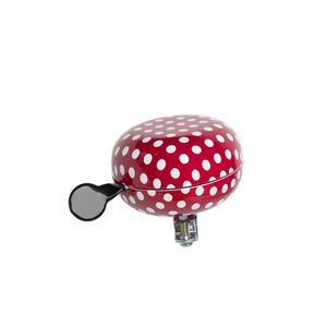 PexKids New Ding Dong bel 80mm Polka Dot red