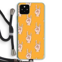 Rock: Pixel 5a 5G Transparant Hoesje met koord