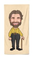 Cartoon Handdoek Old Man - Pillow Buddies