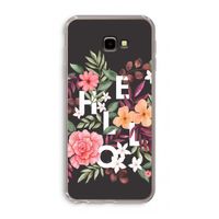 Hello in flowers: Samsung Galaxy J4 Plus Transparant Hoesje Hello in flowers: Samsung Galaxy J4 Plus Transparant Hoesje