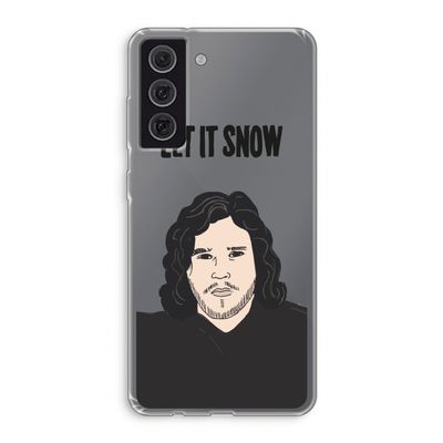 Let It Snow: Samsung Galaxy S21 FE Transparant Hoesje