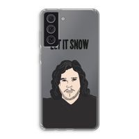 Let It Snow: Samsung Galaxy S21 FE Transparant Hoesje