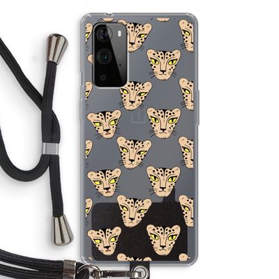 Tijger: OnePlus 9 Pro Transparant Hoesje met koord