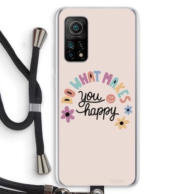 Happy days: Xiaomi Mi 10T 5G Transparant Hoesje met koord
