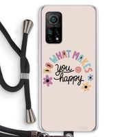 Happy days: Xiaomi Mi 10T 5G Transparant Hoesje met koord
