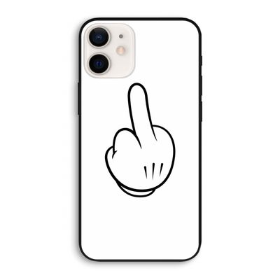 Middle finger white: iPhone 12 Biologisch afbreekbaar hoesje