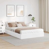 Opslag bed met matras Puur Wit 140 x 200 cm Kunstleer