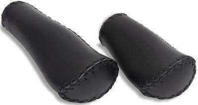 Selle Orient lederen handvatten set zwart 130/92 mm