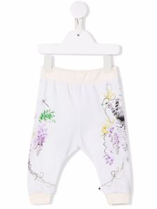 Molo pantalon de jogging en coton biologique à fleurs - Tons neutres