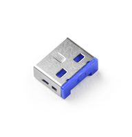Smartkeeper UL03P1DB USB-A-poortslot Set van 10 stuks Donkerblauw Zonder sleutel