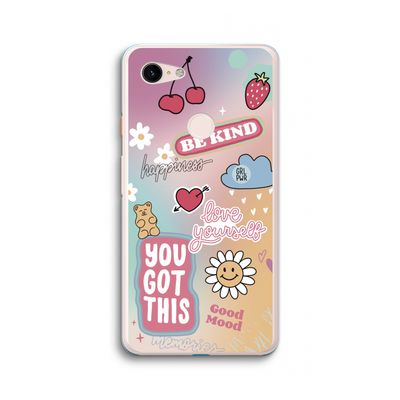 Positivity: Google Pixel 3 XL Transparant Hoesje