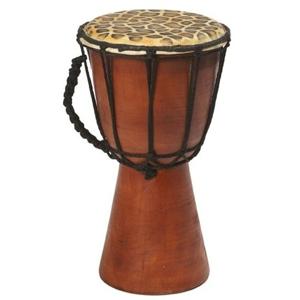 Handgemaakte drum/trommel giraffeprint - 25 cm - muziek instrumenten