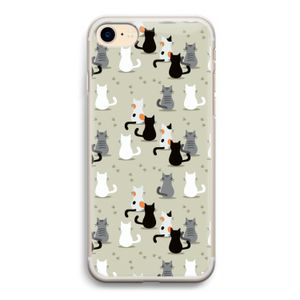 Katten: iPhone 7 Transparant Hoesje