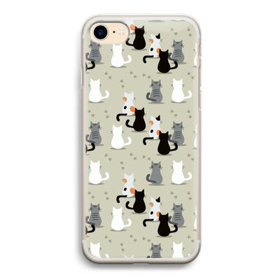 Katten: iPhone 7 Transparant Hoesje