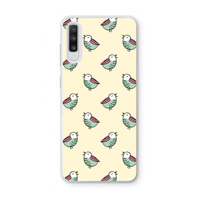Vogeltjes: Samsung Galaxy A70 Transparant Hoesje