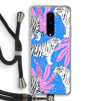 Tijger: OnePlus 8 Transparant Hoesje met koord