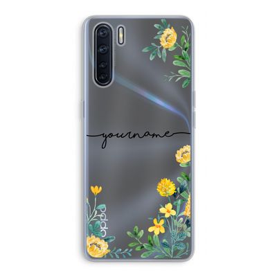 Gele bloemen: Oppo A91 Transparant Hoesje