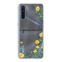 Gele bloemen: Oppo A91 Transparant Hoesje