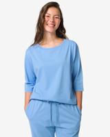 HEMA Damespyjamatop Tala jersey blauw (blauw)