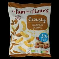 Chips gepoft pinda -30% zout glutenvrij vegan bio 75 Gram