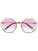 Chloé Eyewear lunettes de soleil à monture géométrique - Violet