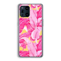 Pink Banana: Oppo Find X3 Pro Transparant Hoesje Pink Banana: Oppo Find X3 Pro Transparant Hoesje
