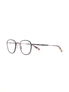 Garrett Leight lunettes de vue à monture ronde - Marron