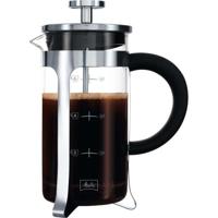 MELITTA Premium zuiger koffiezetapparaat in glas en roestvrij staal 8 kopjes