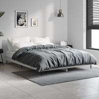 Bedframe bewerkt hout grijs sonoma eikenkleurig 140x190 cm