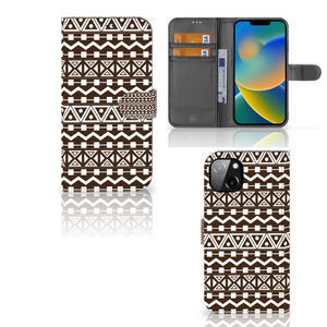 iPhone 14 Plus Telefoon Hoesje Aztec Brown