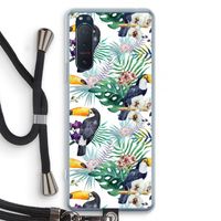 Tukans: Sony Xperia 5 II Transparant Hoesje met koord Tukans: Sony Xperia 5 II Transparant Hoesje met koord