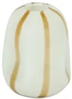 Countryfield vaas glas sweet-candy 16x21cm wit