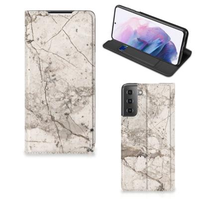 Samsung Galaxy S21 Plus | Standcase | Marmer Beige