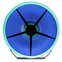 Showtec Goliath Retro lichteffect met dubbele led ring