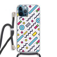 8-bit N°8: iPhone 12 Pro Transparant Hoesje met koord