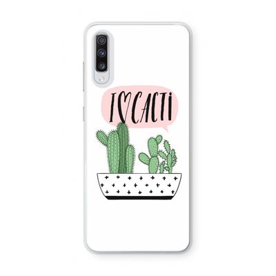 I love cacti: Samsung Galaxy A70 Transparant Hoesje